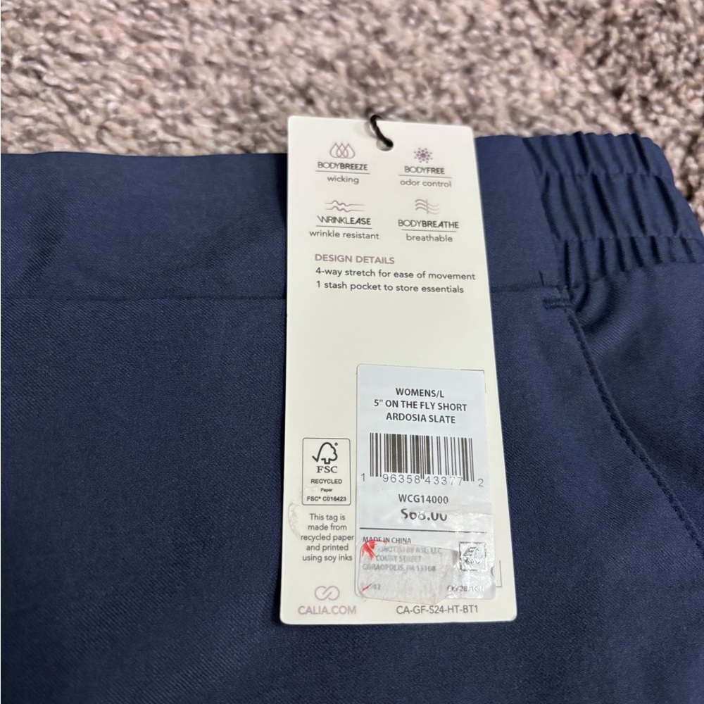CALIA by Carrie Underwood Navy Athletic Shorts - Picture 2 of 5